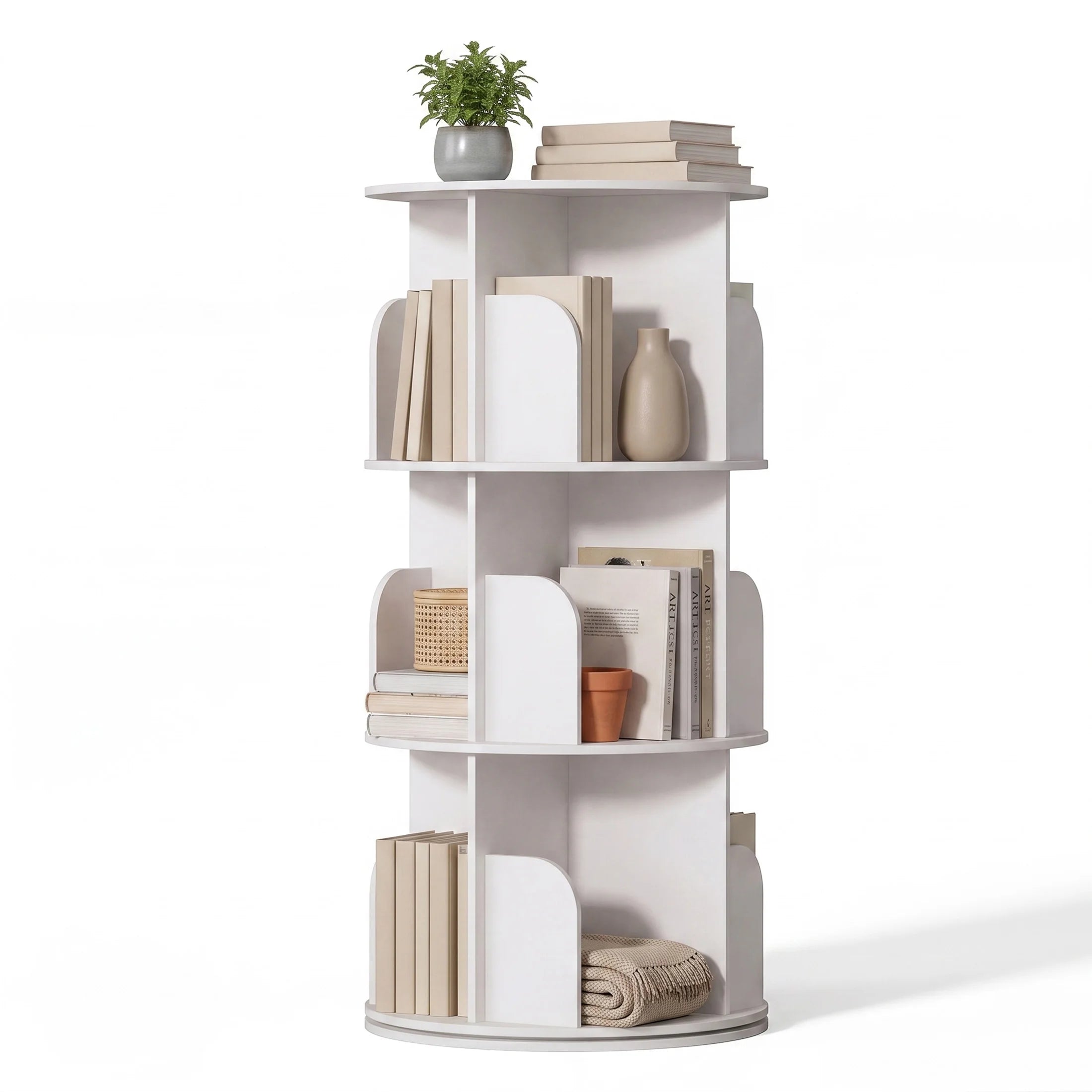Solenne Rotating Bookcase