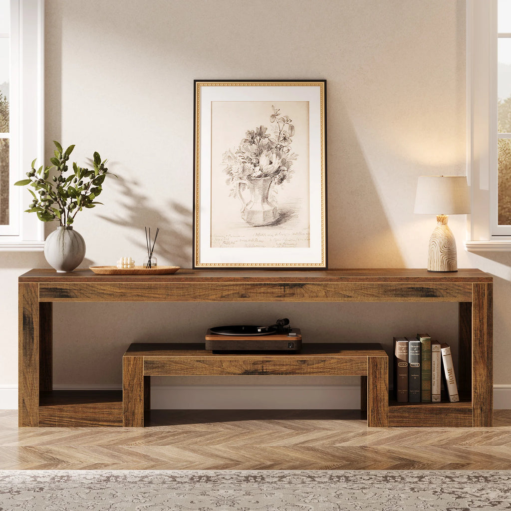 Makena Open Shelf Media Console