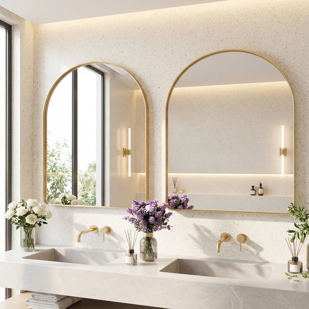 Mirthbloom Arched Wall Mirror