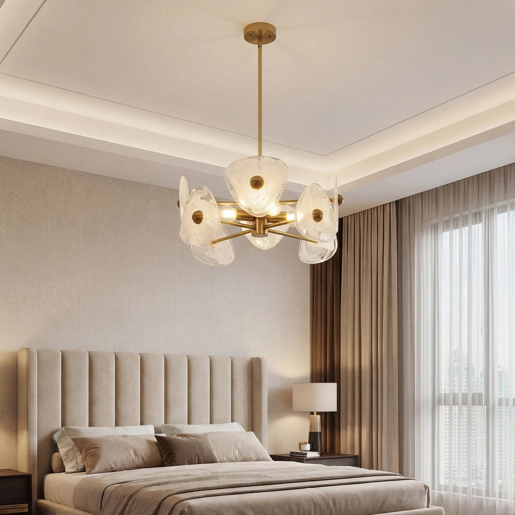 Bellrose 4-Light Glass Chandelier