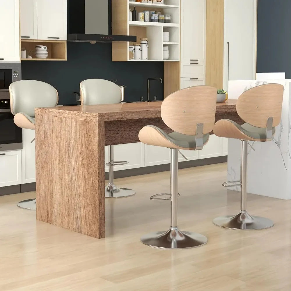 Four Cressline swivel bar stools arranged around a kitchen counter