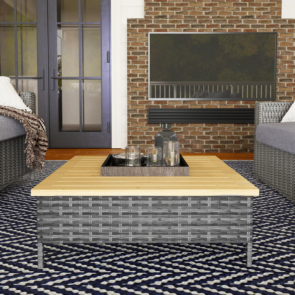 Selwick Rattan Patio Side Table