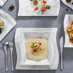 Load image into Gallery viewer, MALACASA Flora Gray &amp; White Marble Porcelain Dinnerware Set – 30/60 Pieces
