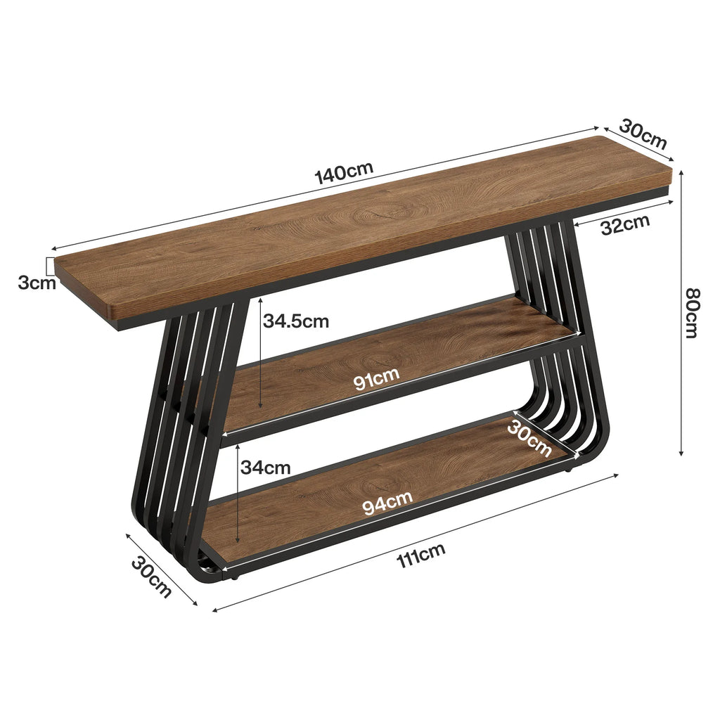 Meadowcharm 3-Tier Console Table