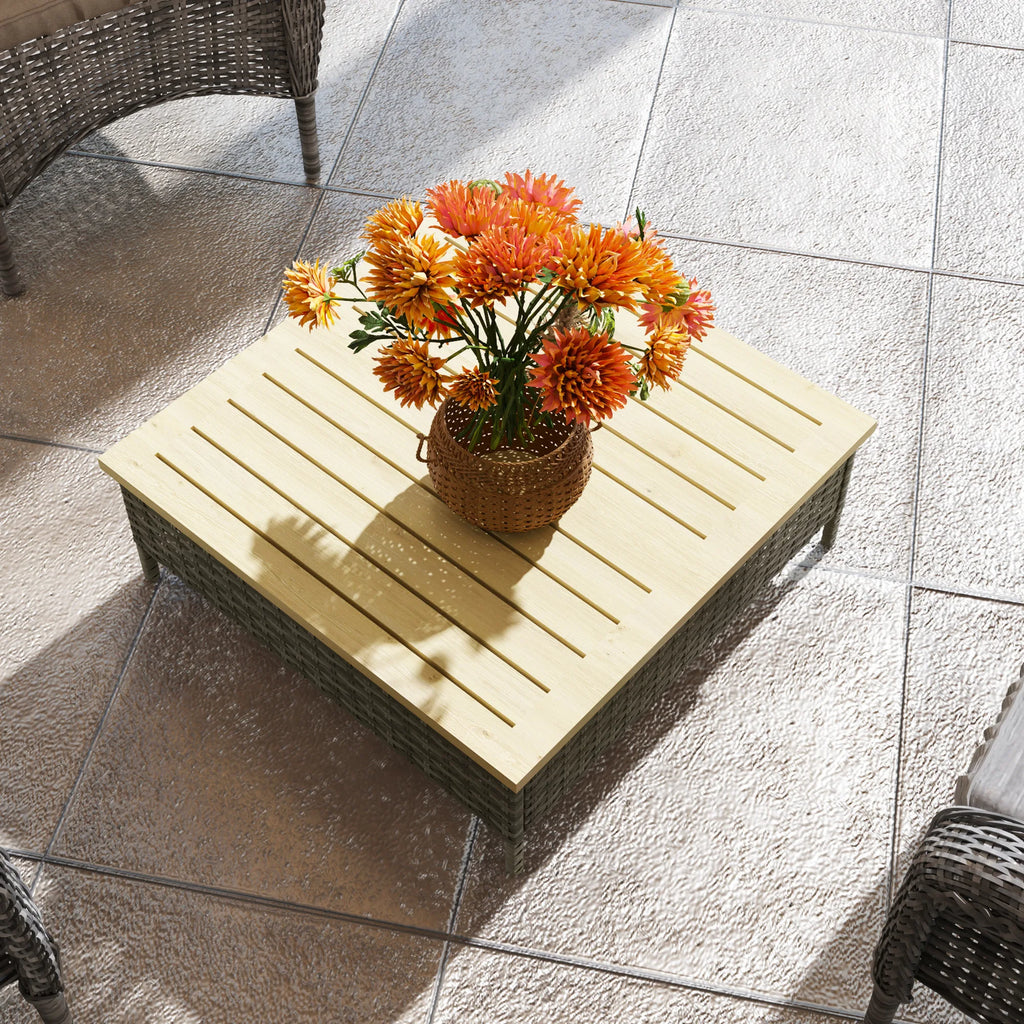 Selwick Rattan Patio Side Table