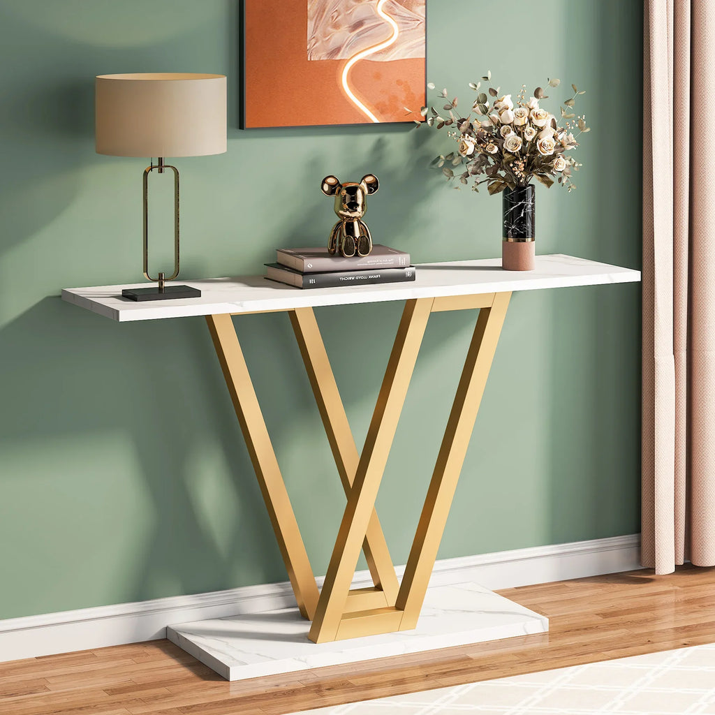 Solenne V-Base Console Table