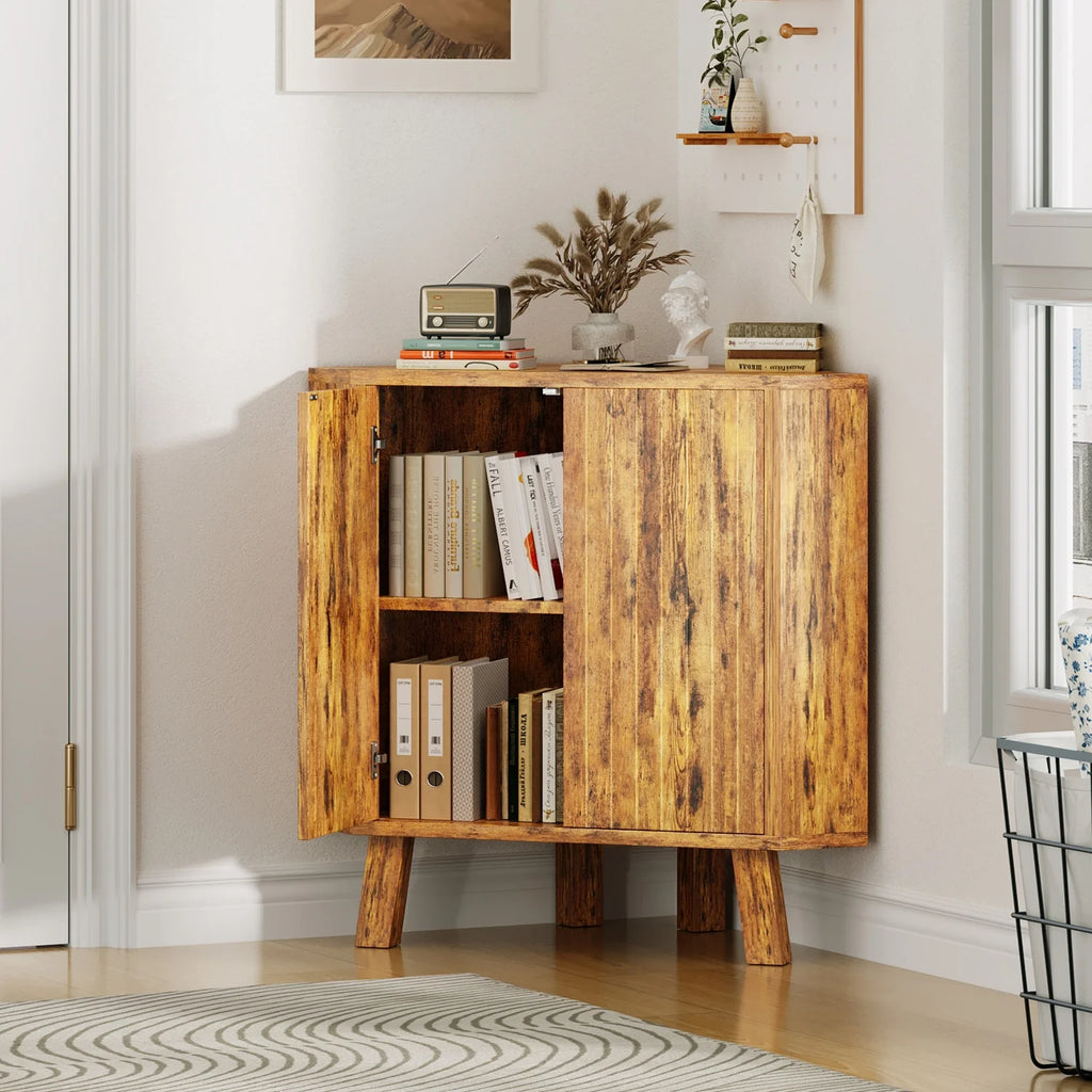 Kasiya Corner Storage Cabinet