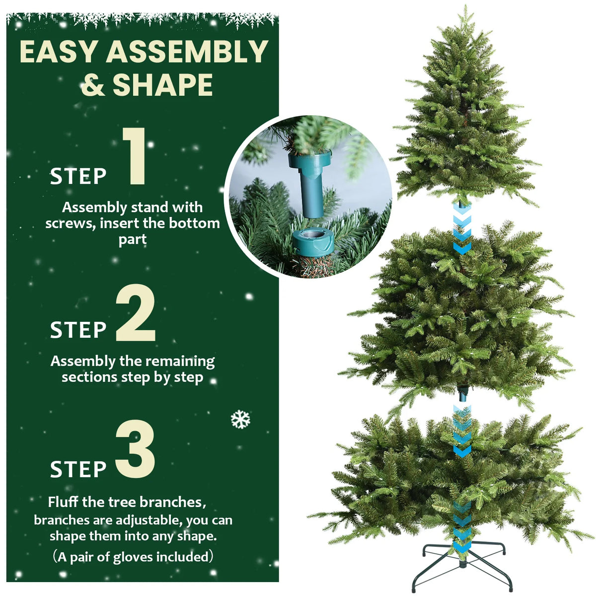 Glenwick Spectrum RGB Christmas Tree – 7 ft