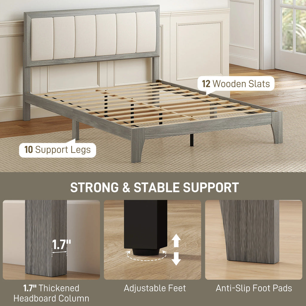 Caldwell Upholstered Full Platform Bed
