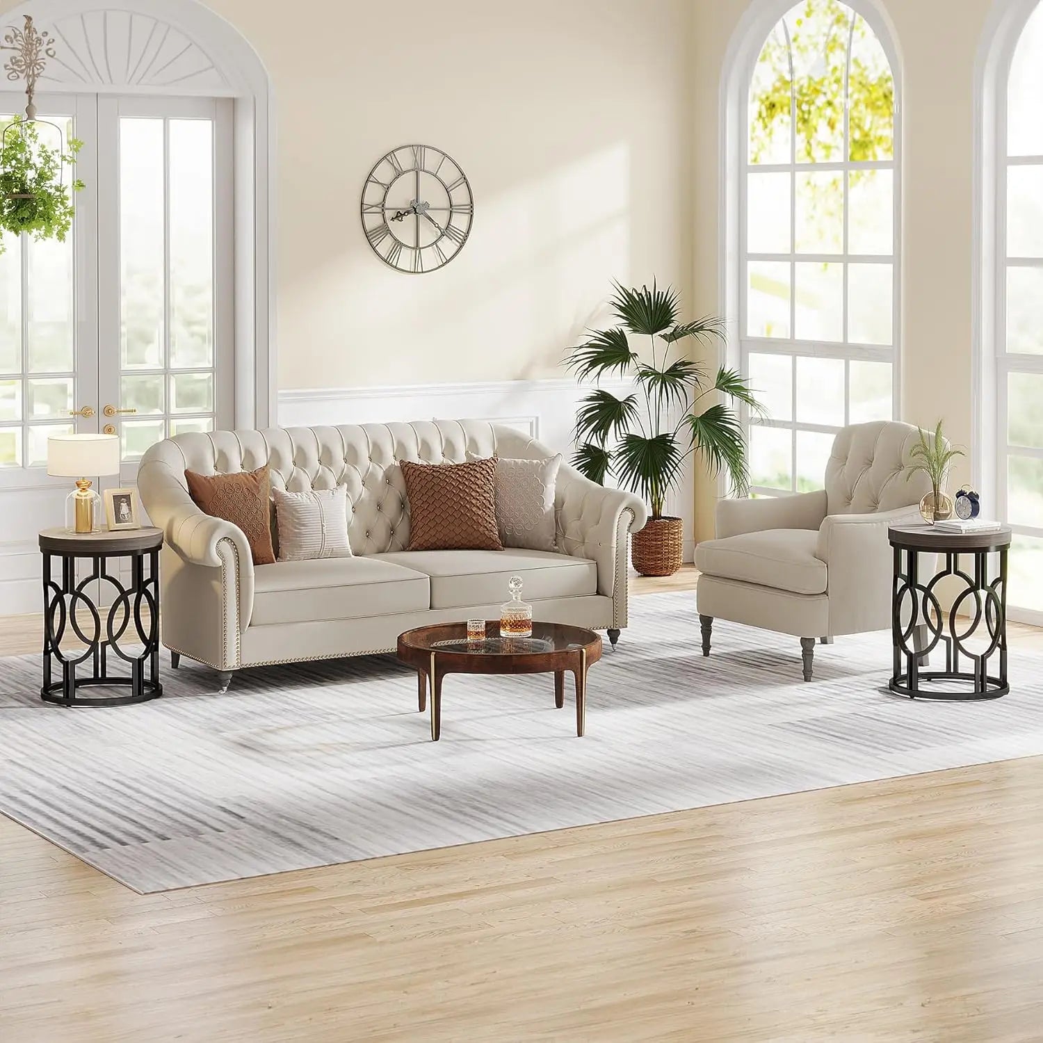 Tully Round End Table