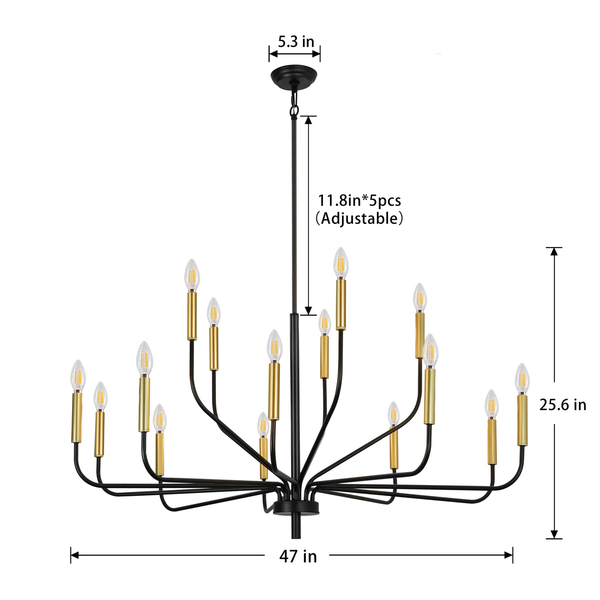 Aldercote Candle Chandelier