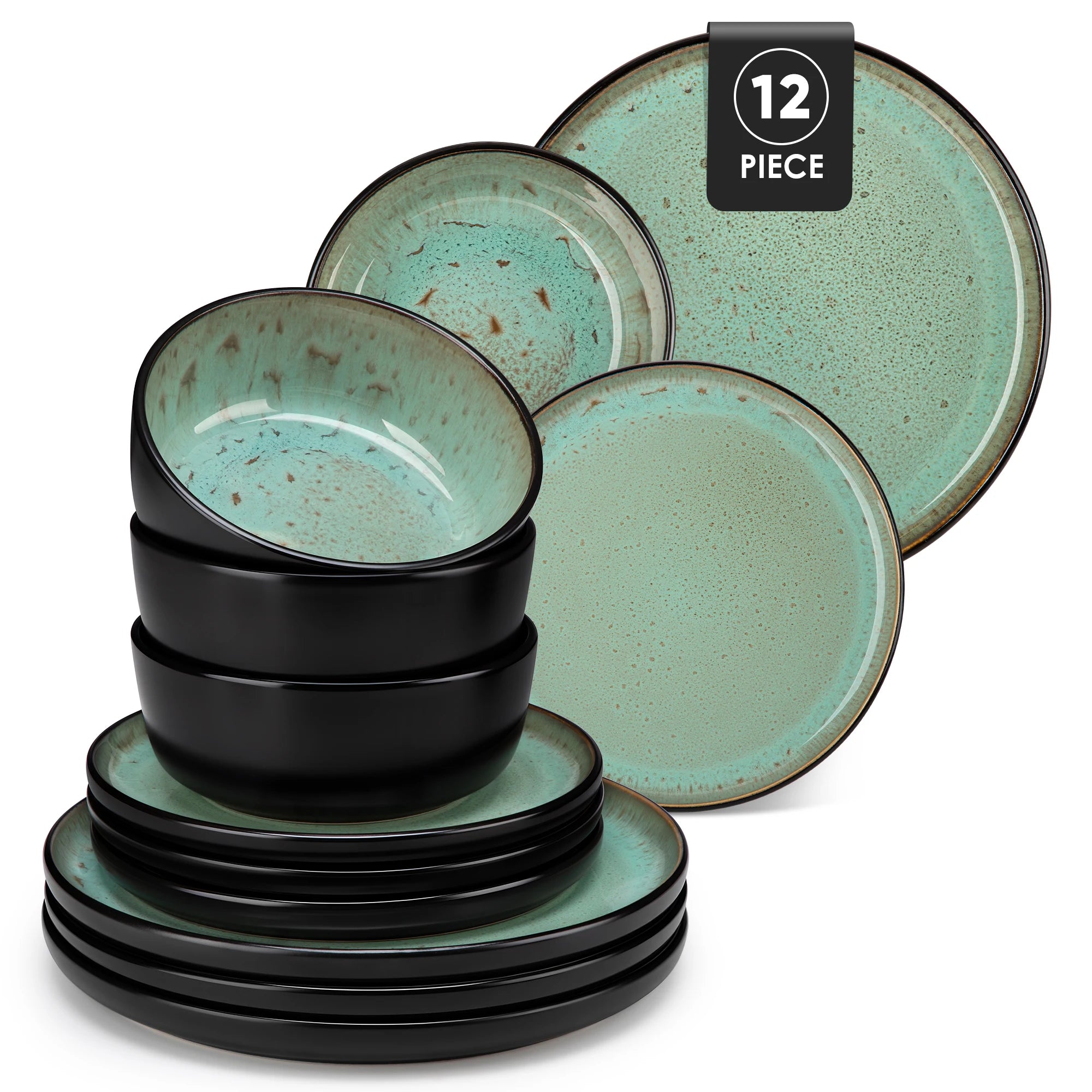 VANCASSO Amber Stoneware Dinnerware Set