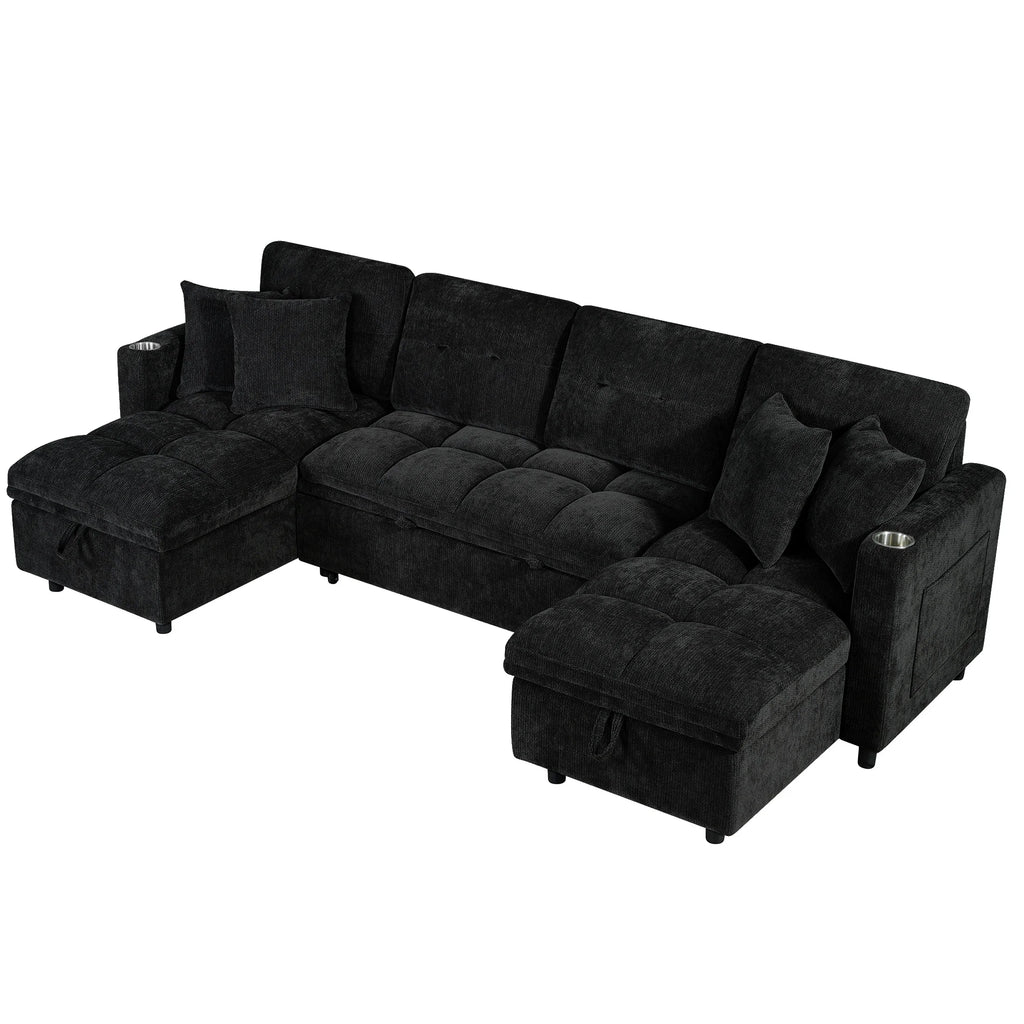 Aldermore U-Shaped Storage Sleeper Sectional