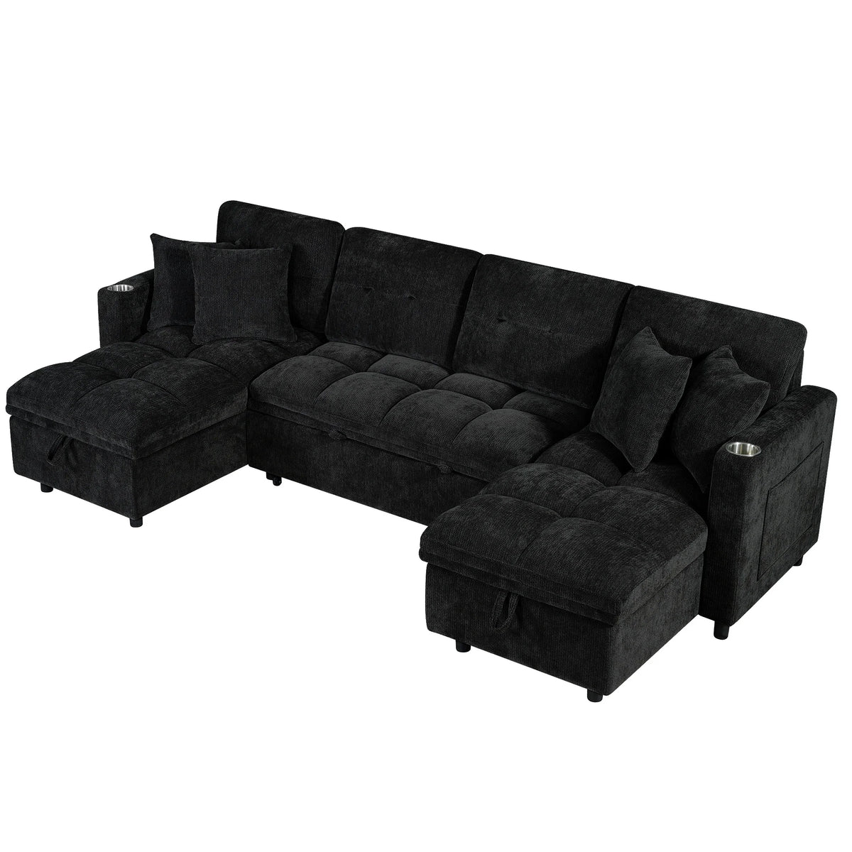 Aldermore U-Shaped Storage Sleeper Sectional