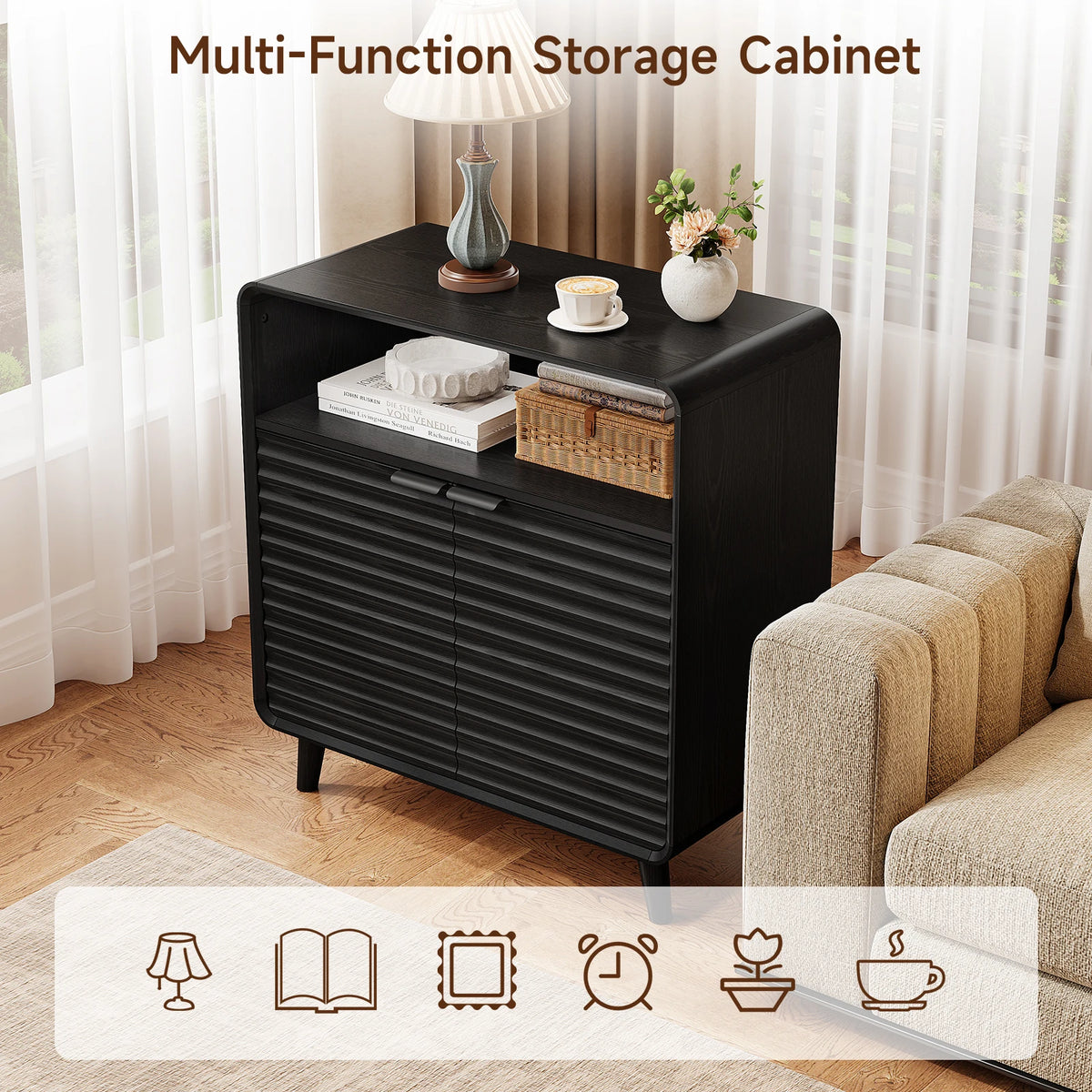 Melodyveil Curved Sideboard