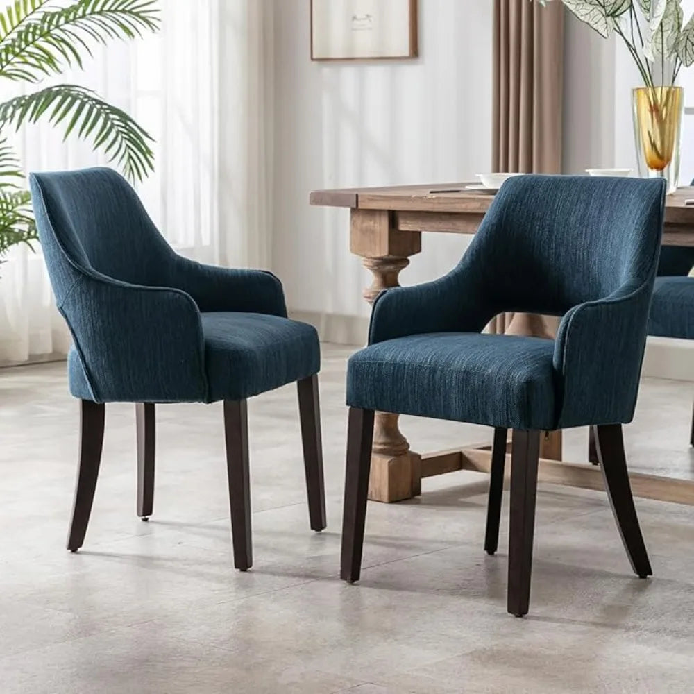 Haven Upholstered Arm Dining Chairs, Set of 2