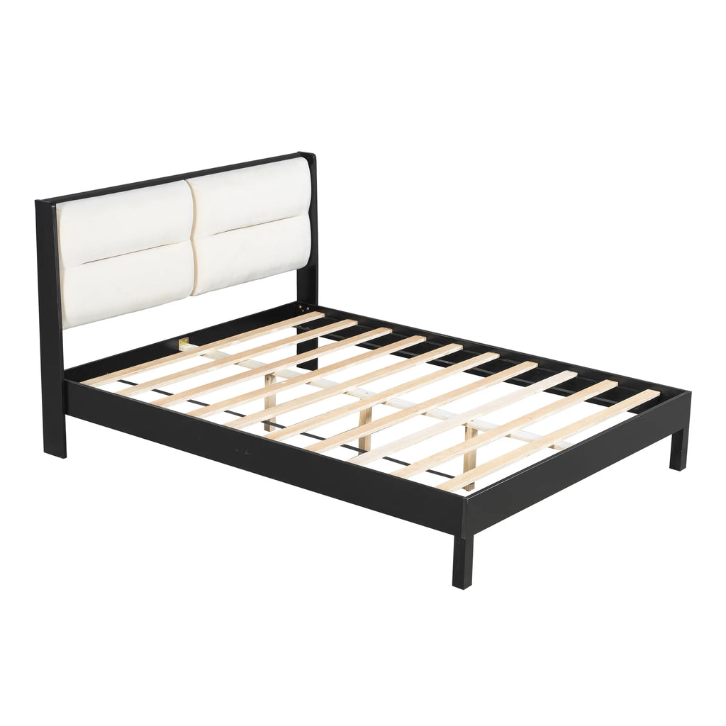 Rensden Velvet Panel Bed