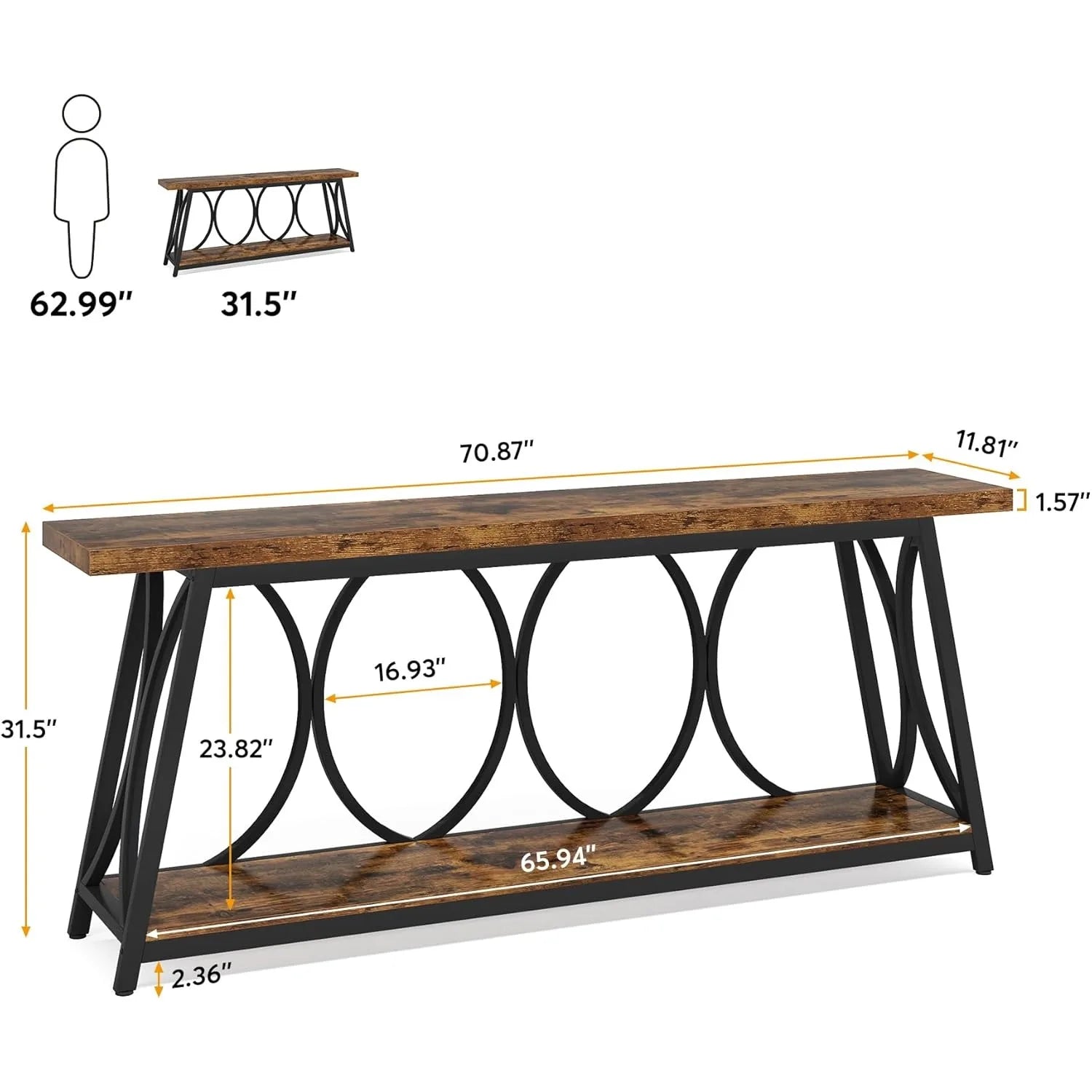 Arden Circle Console Table