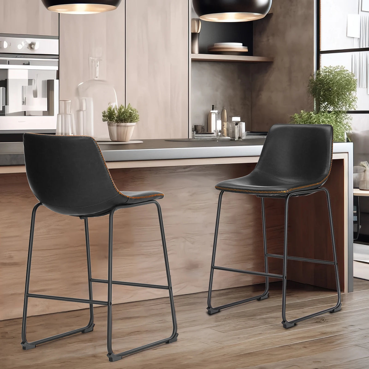 Temporay 2-Piece Counter-Height Chair Set