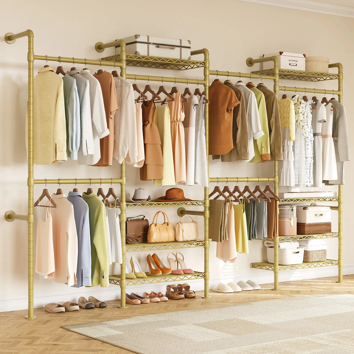 Amberecho Expandable Wall-Mounted Closet System