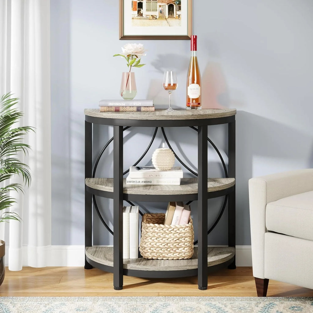 Jalen Half Moon End Table