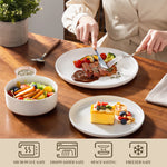 Load image into Gallery viewer, MALACASA Tara Series Stoneware Dinnerware Set - 18/36 Pieces, Available in Multiple Colors
