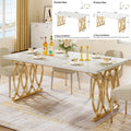Aureum Faux Marble Dining Table