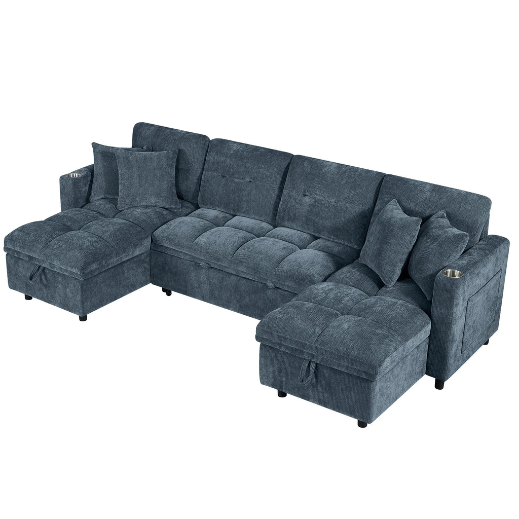 Aldermore U-Shaped Storage Sleeper Sectional