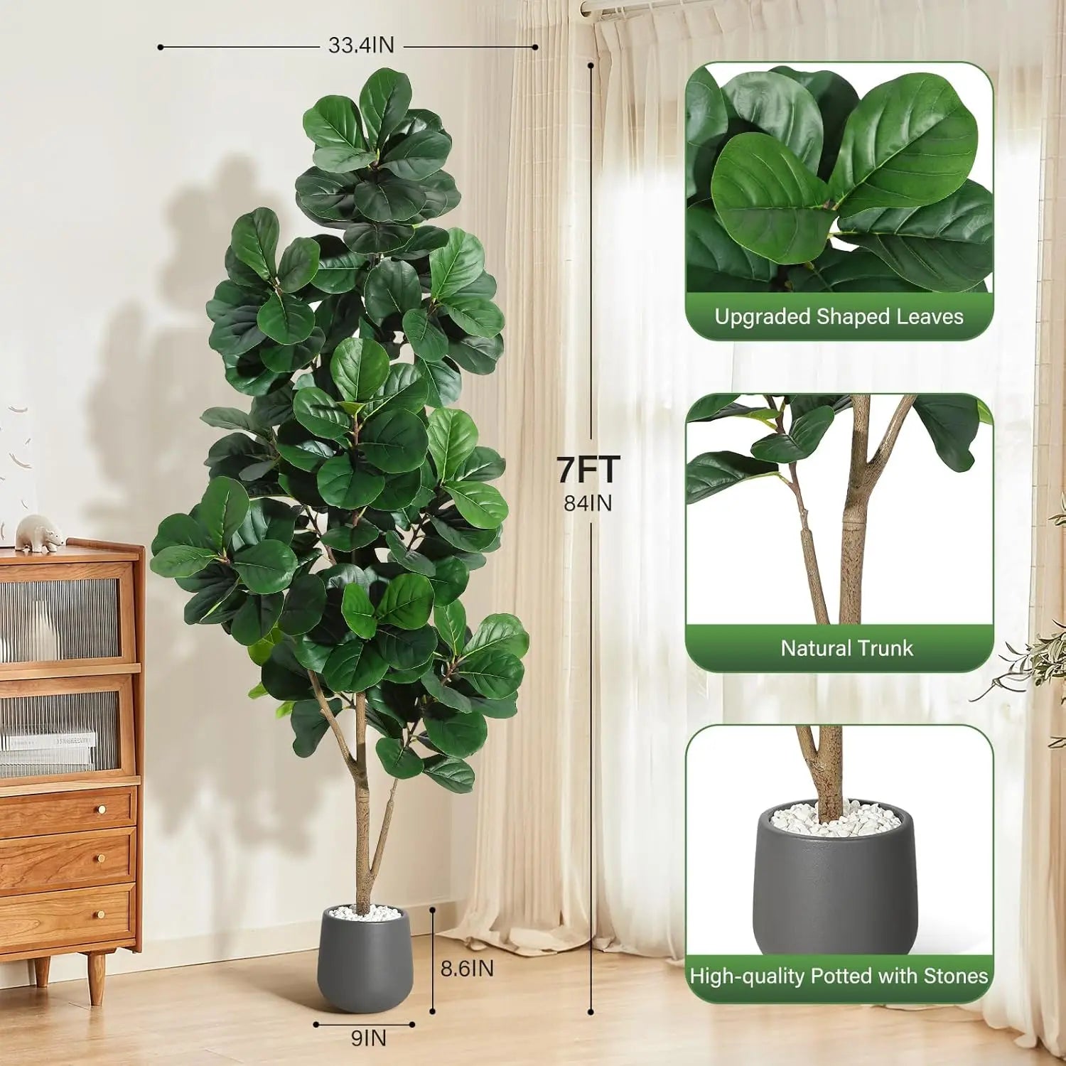 Fiora Faux Fiddle Leaf Fig Tree
