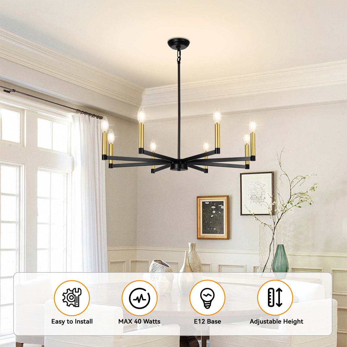 Aubren Candle Chandelier