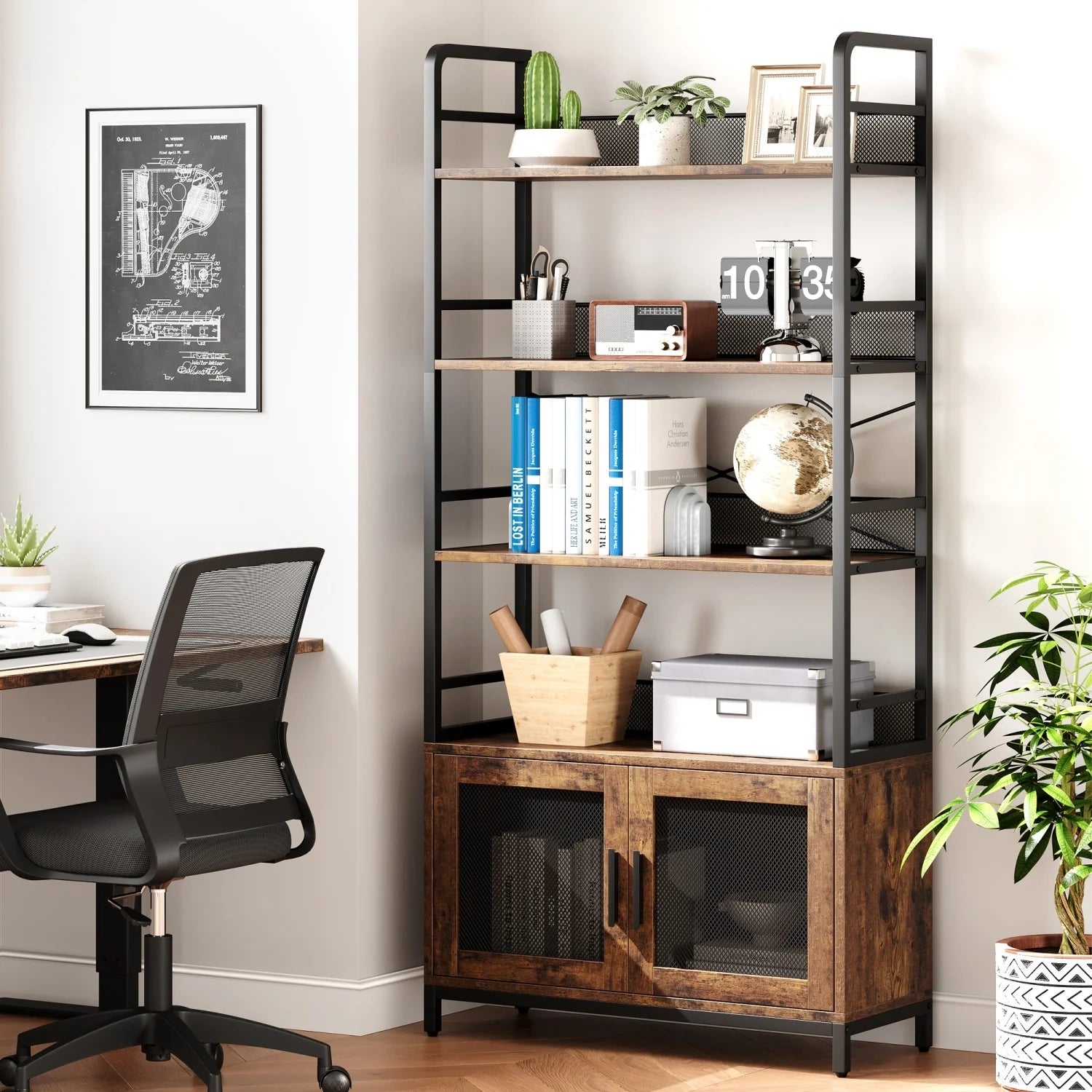 Nerina Four-Tier Storage Bookcase