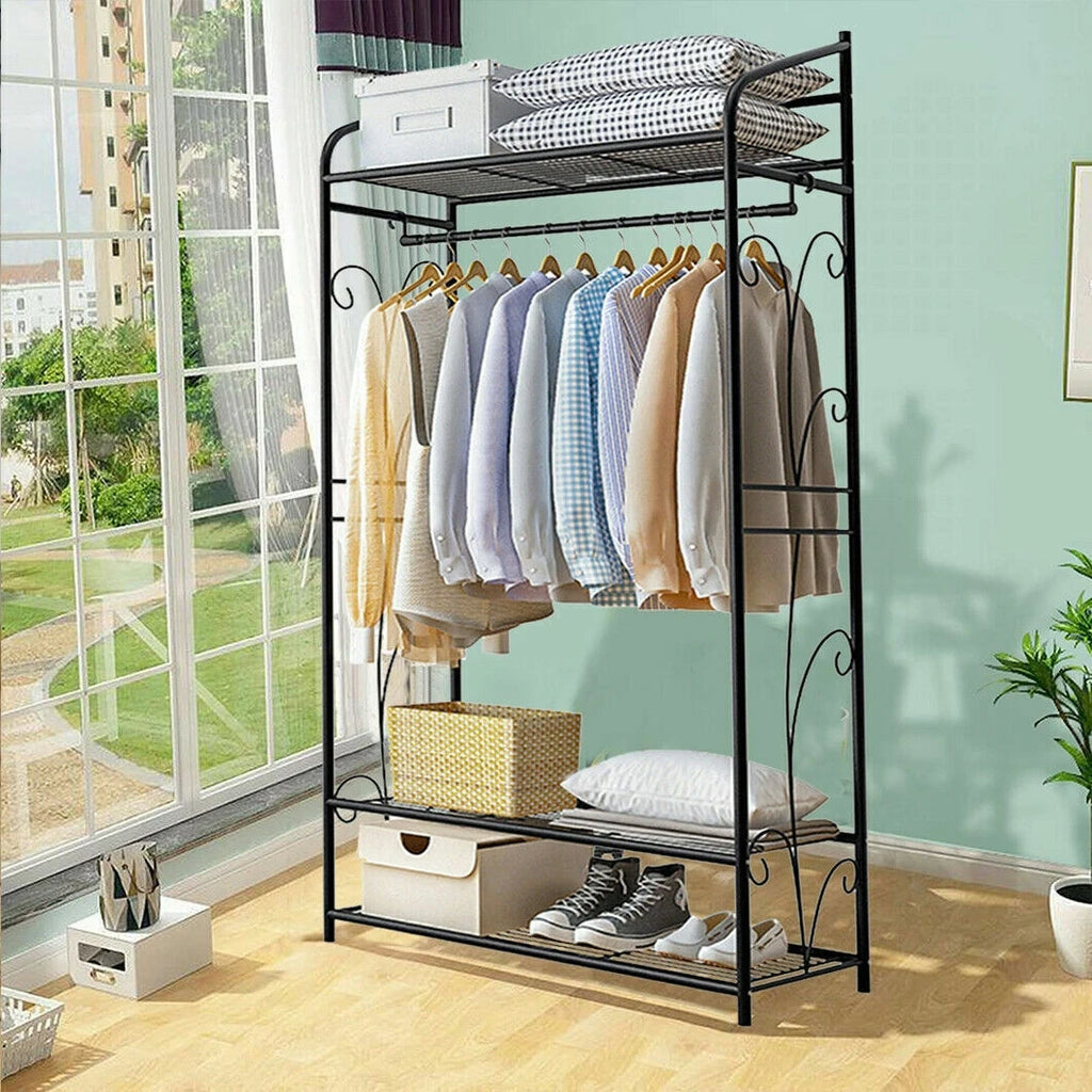Grafton Garment Rack with Storage Shelves