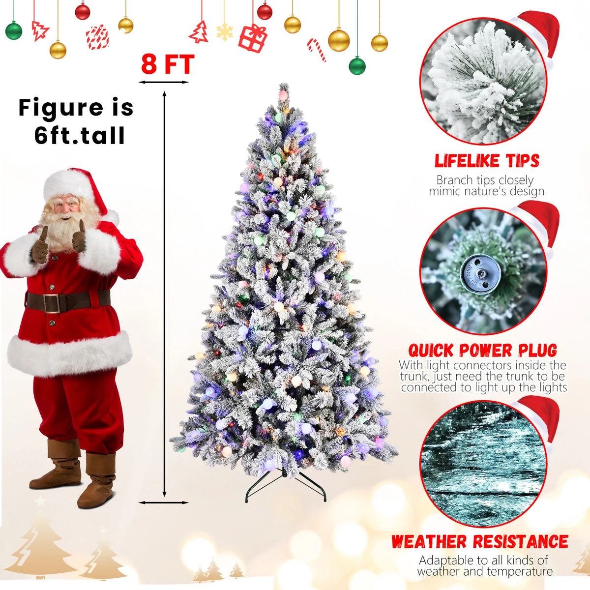 Wintersley Flocked LED Christmas Tree