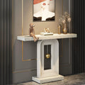 Solenne Faux Marble Console Table