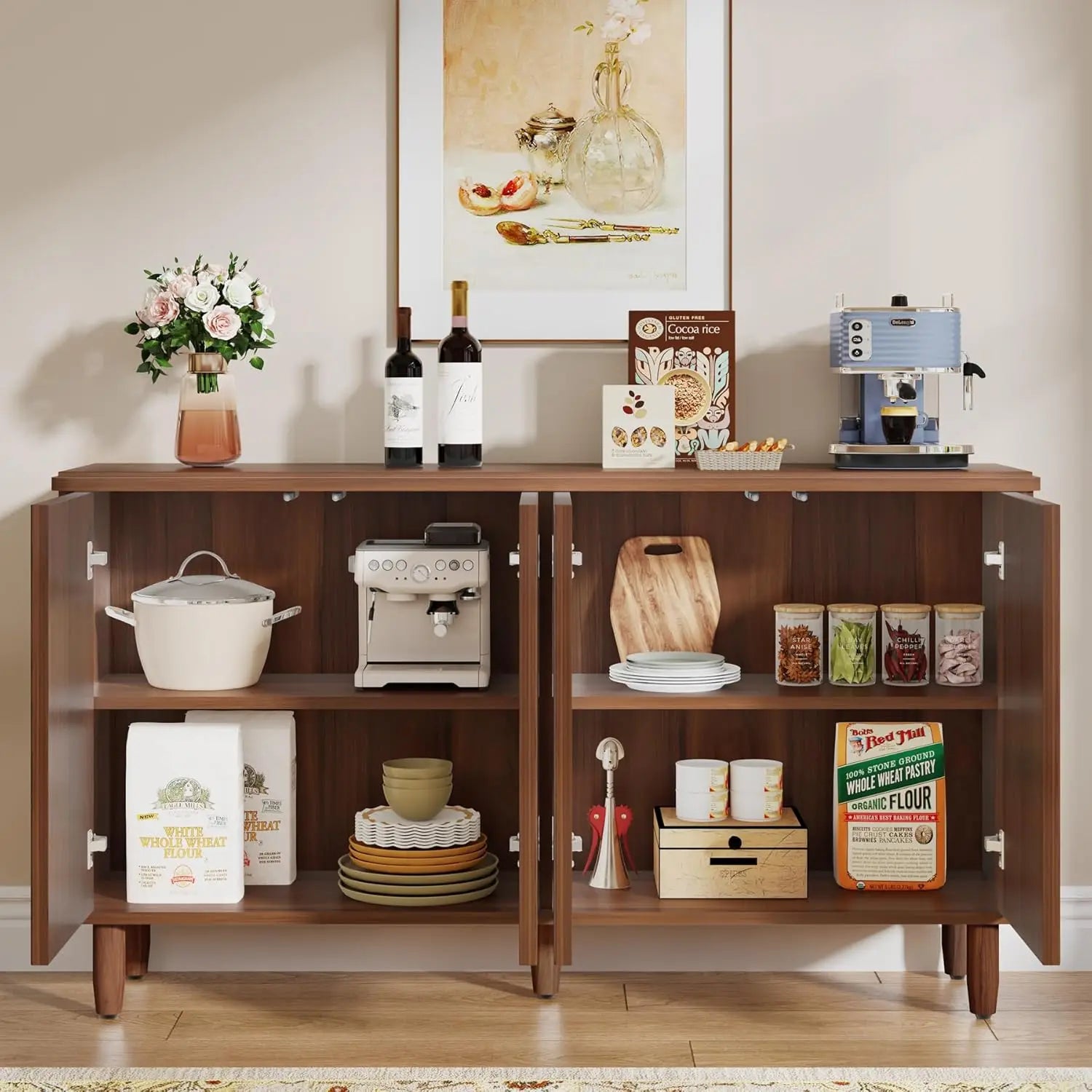 Geometric Buffet Cabinet