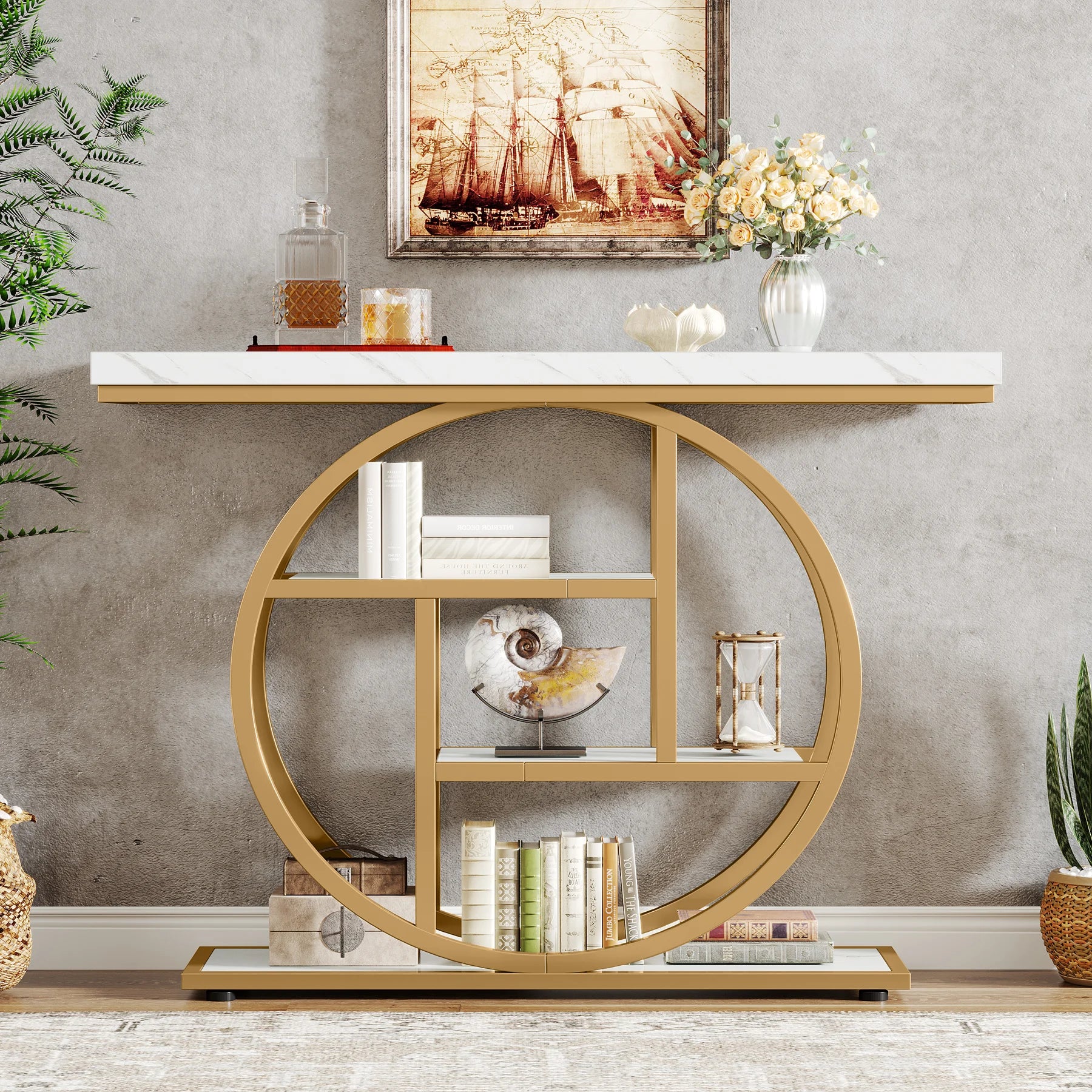 Zuri Sculptural Console Table