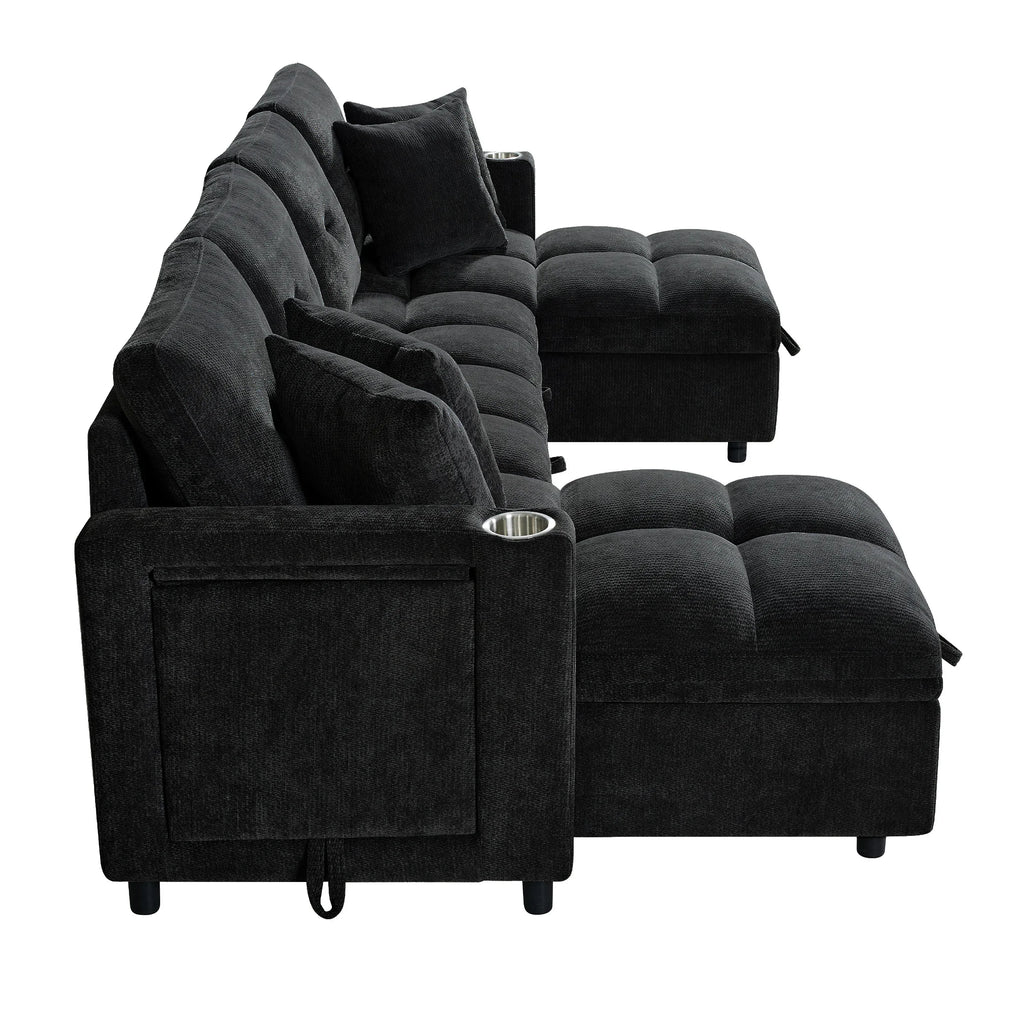 Aldermore U-Shaped Storage Sleeper Sectional