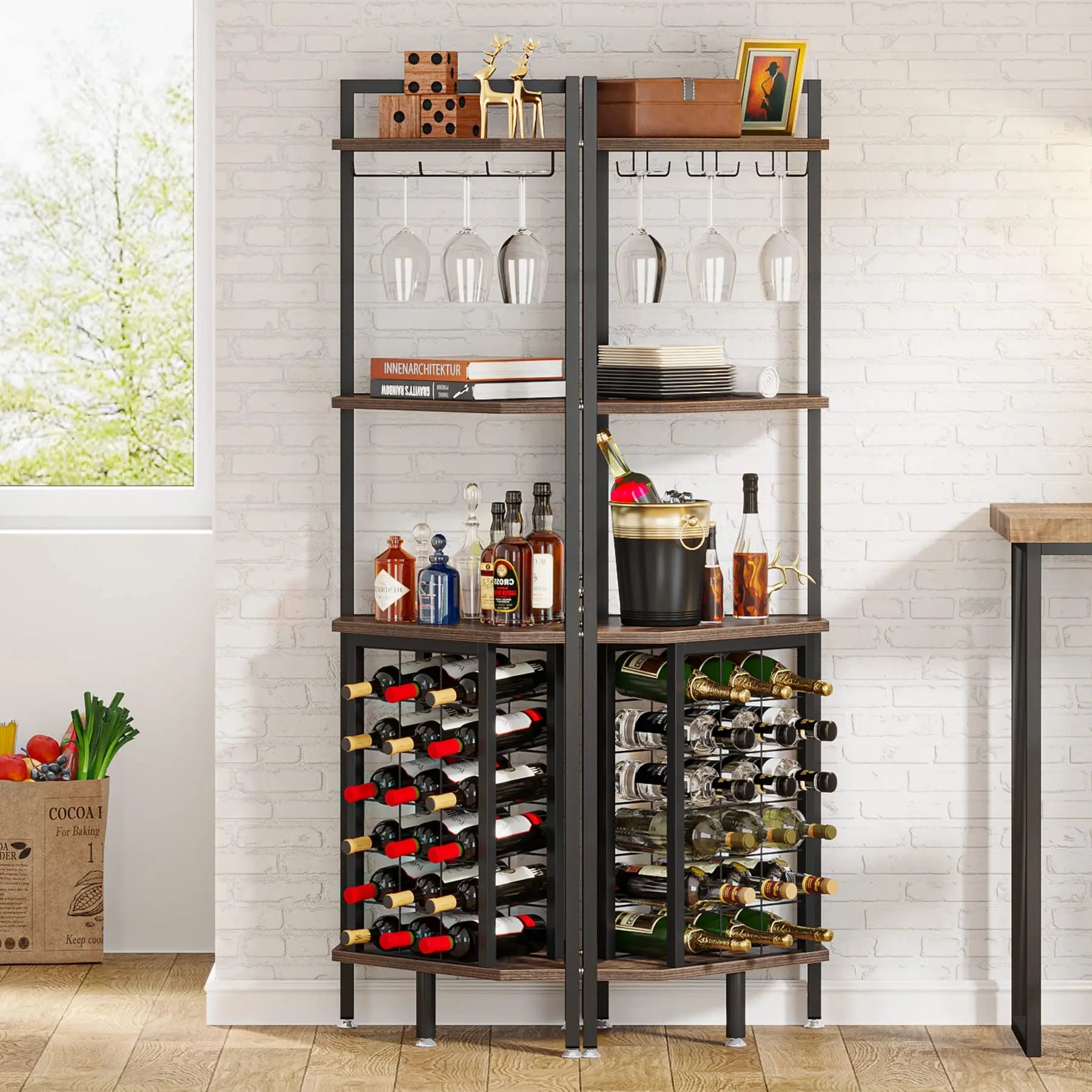 Kendi Corner Wine Rack
