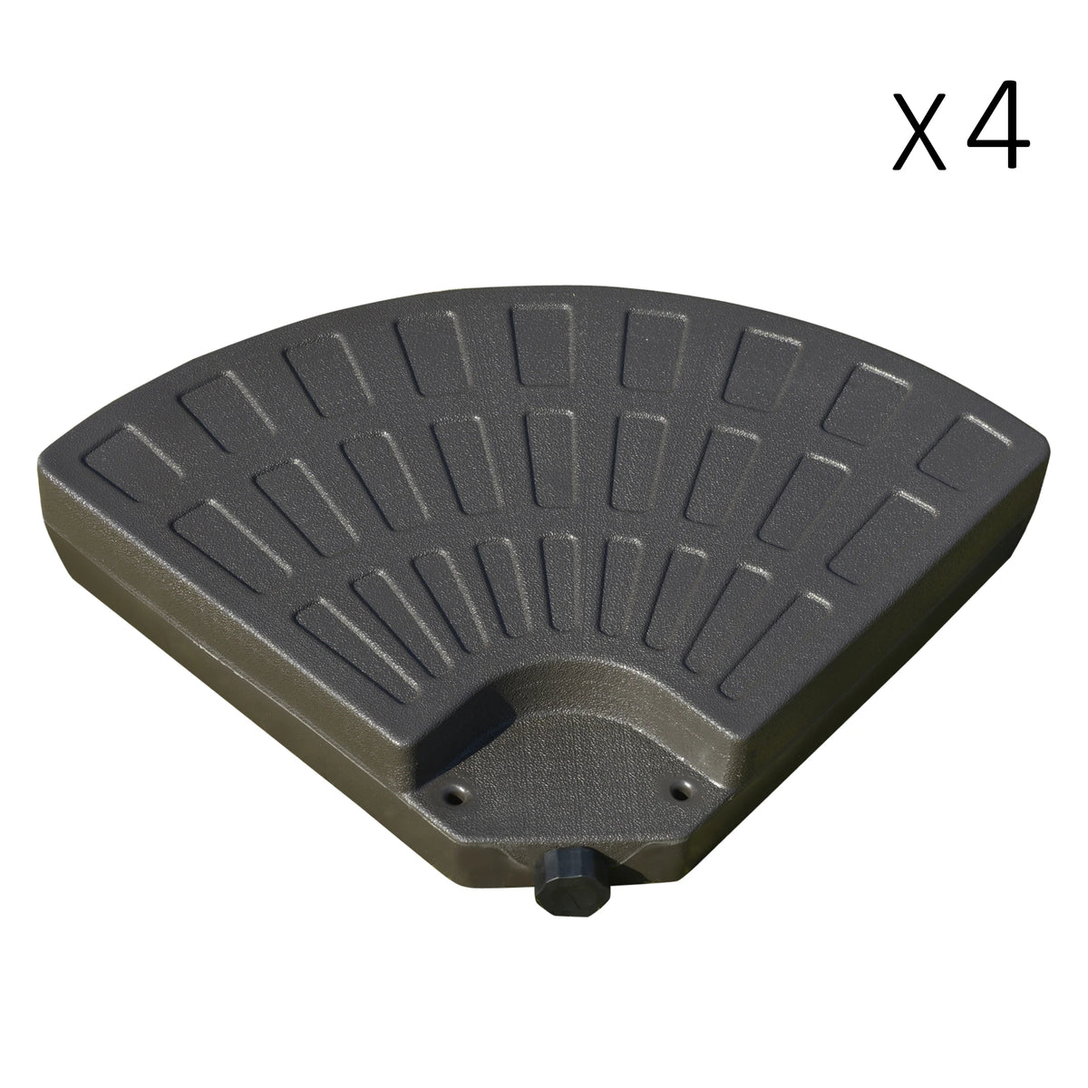 Radianceecho set of four fillable umbrella-base plates
