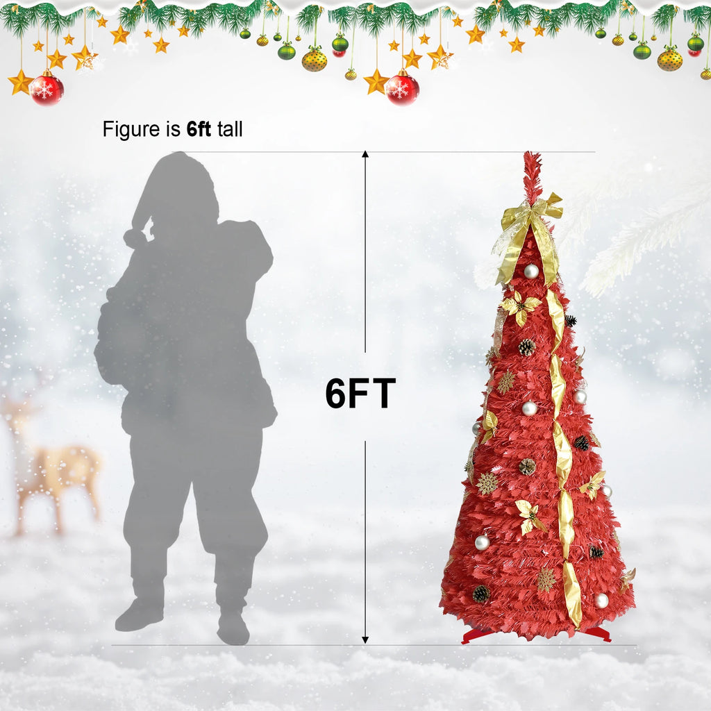 Scarletmere 6-Foot Pop-Up Christmas Tree