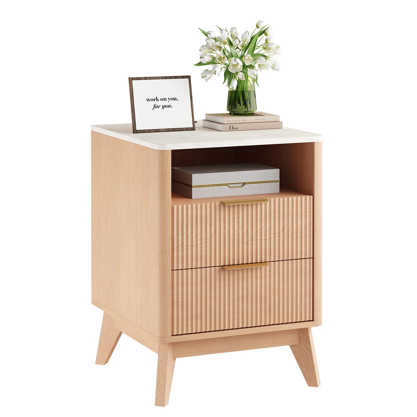 Tressa Fluted Night Stand