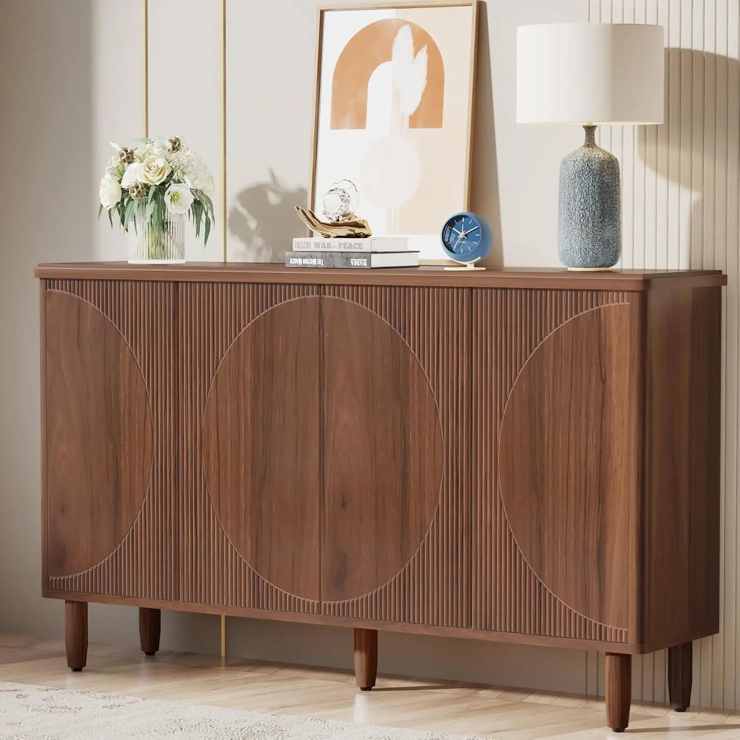 Geometric Buffet Cabinet