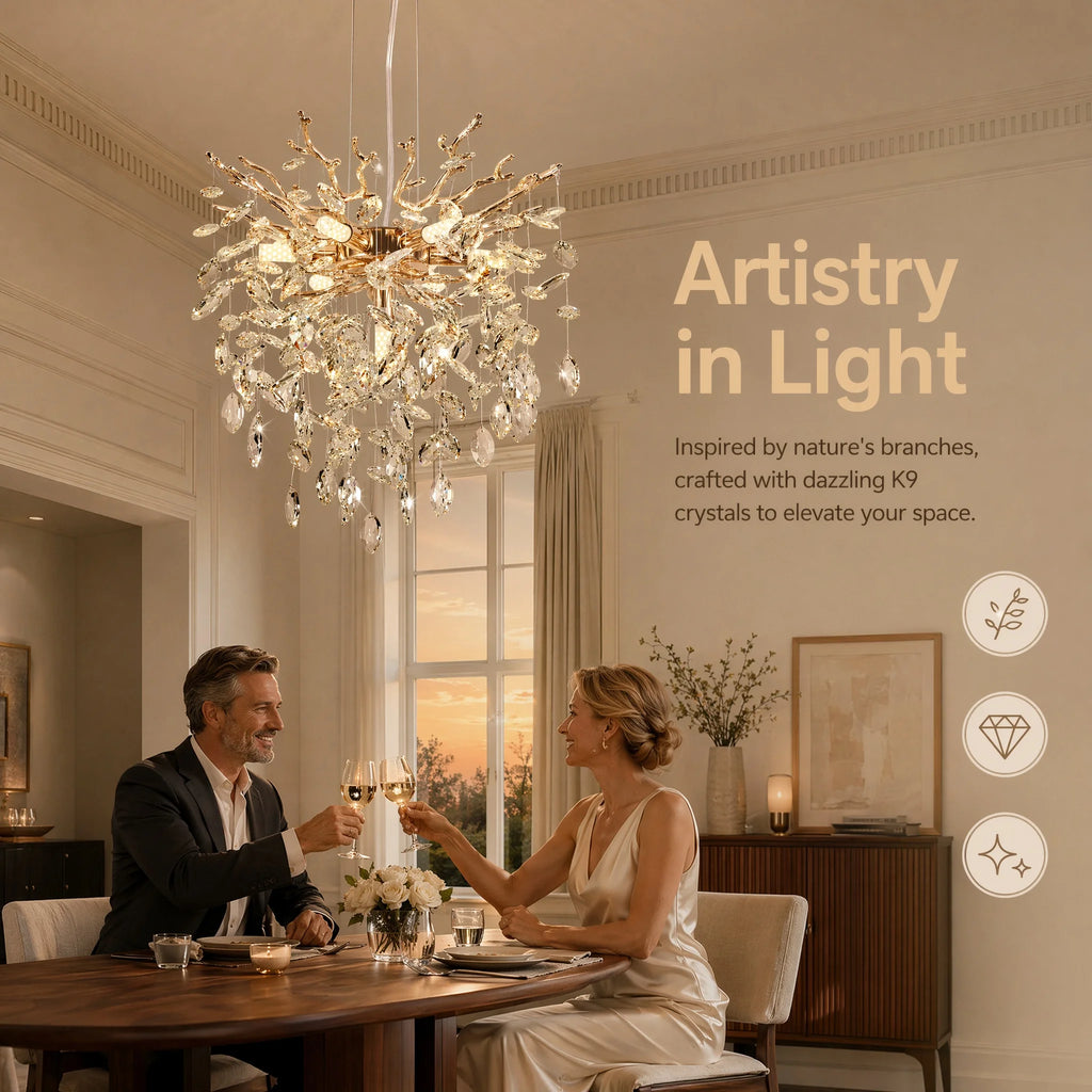 Ardenwick Crystal Branch Chandelier