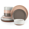 MALACASA TARA Stoneware Dinnerware Set