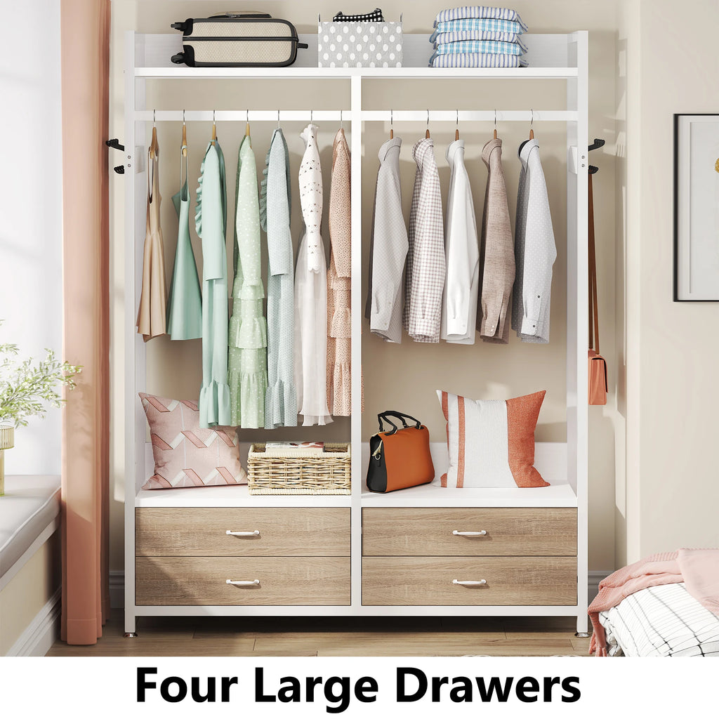 Amari Open Wardrobe with Drawers