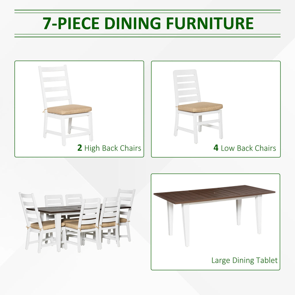 Estoria Seven-Piece Aluminum Patio Dining Set