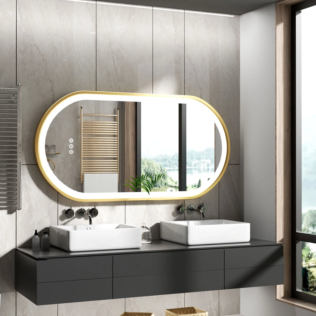 Aurelia LED Oval Bathroom Mirror