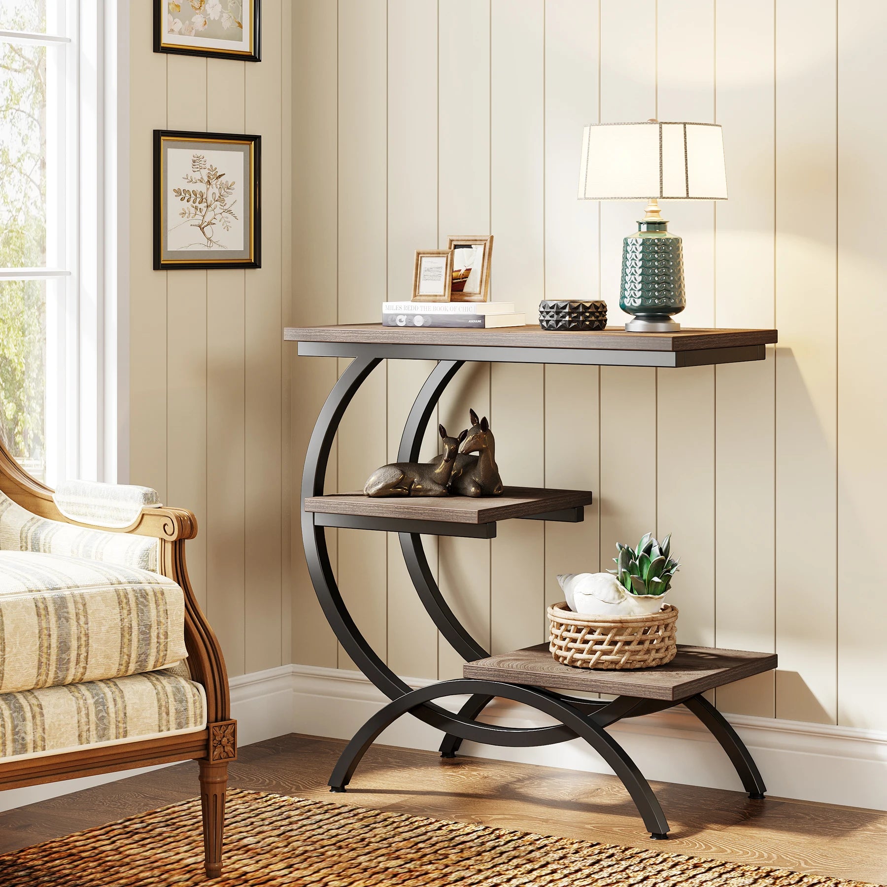Nari 3-Tier C-Shaped Side Table