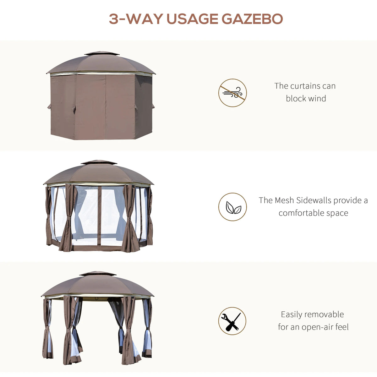 Sablecroft Hexagonal Gazebo