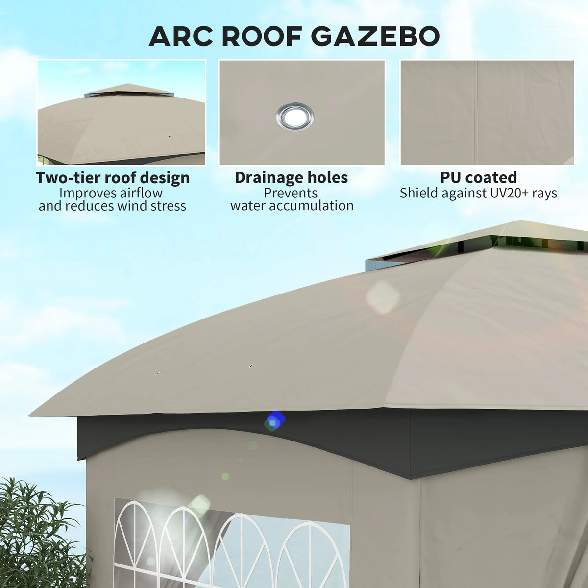 Latticeview Curtain Gazebo